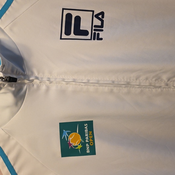 Fila Tennis Windbreaker BNP PARIBAS OPEN Mens Size Large NWOT - Picture 2 of 7
